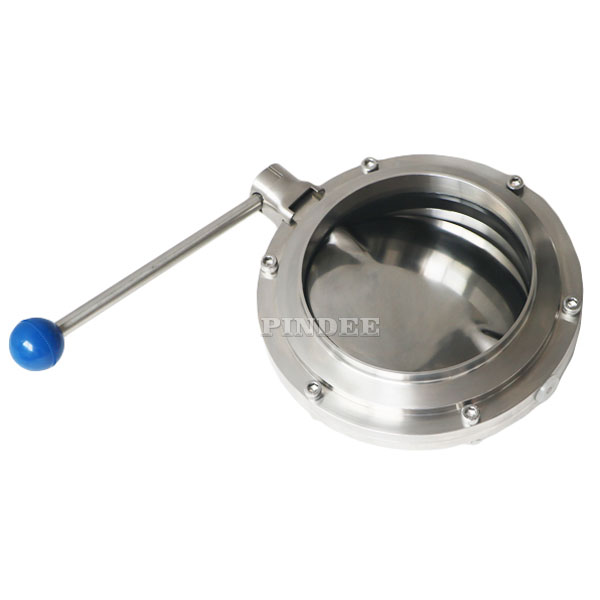Sanitary Weld Butterfly Valve With Pull Handle