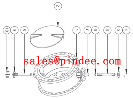 Flange Butterfly Valve drawing2