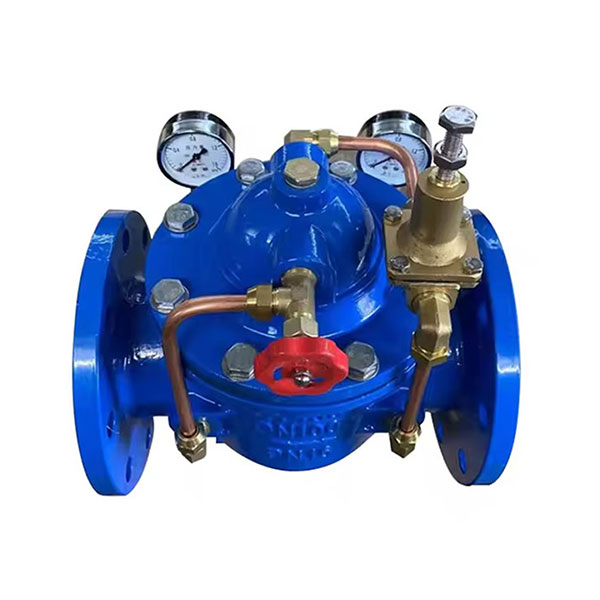 Control valve pilot pressure relief valve