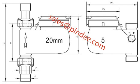 Vertical-Type-Water-Meters-Drawing
