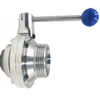 Sanitary Butterfly Type Ball Valve Threaded Ends