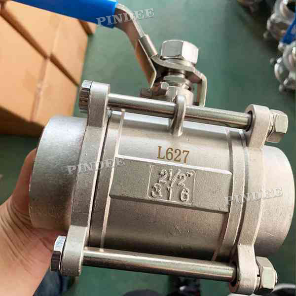 3PC Stainlesss Steel Butt Weld Ball Valve