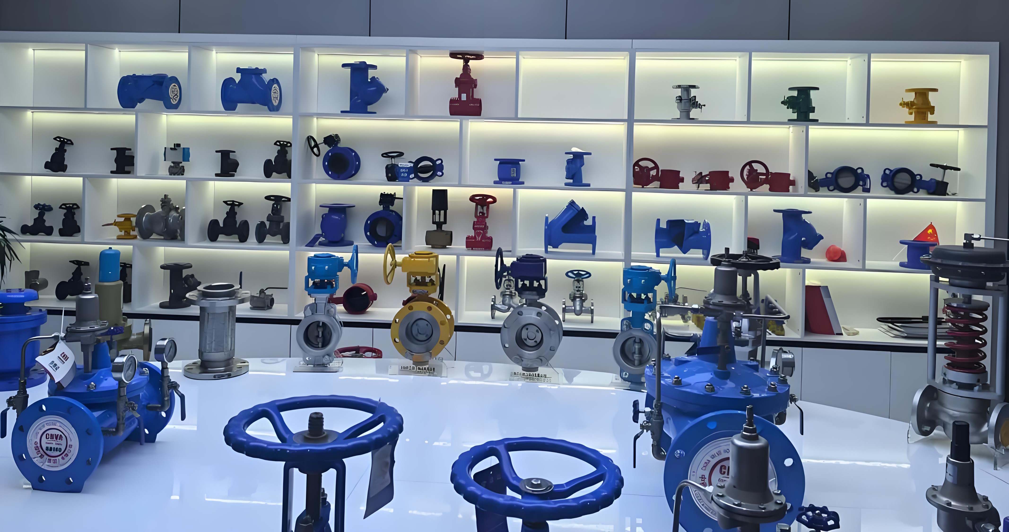 High-quality industrial valves and pipe fittings on display.jpg